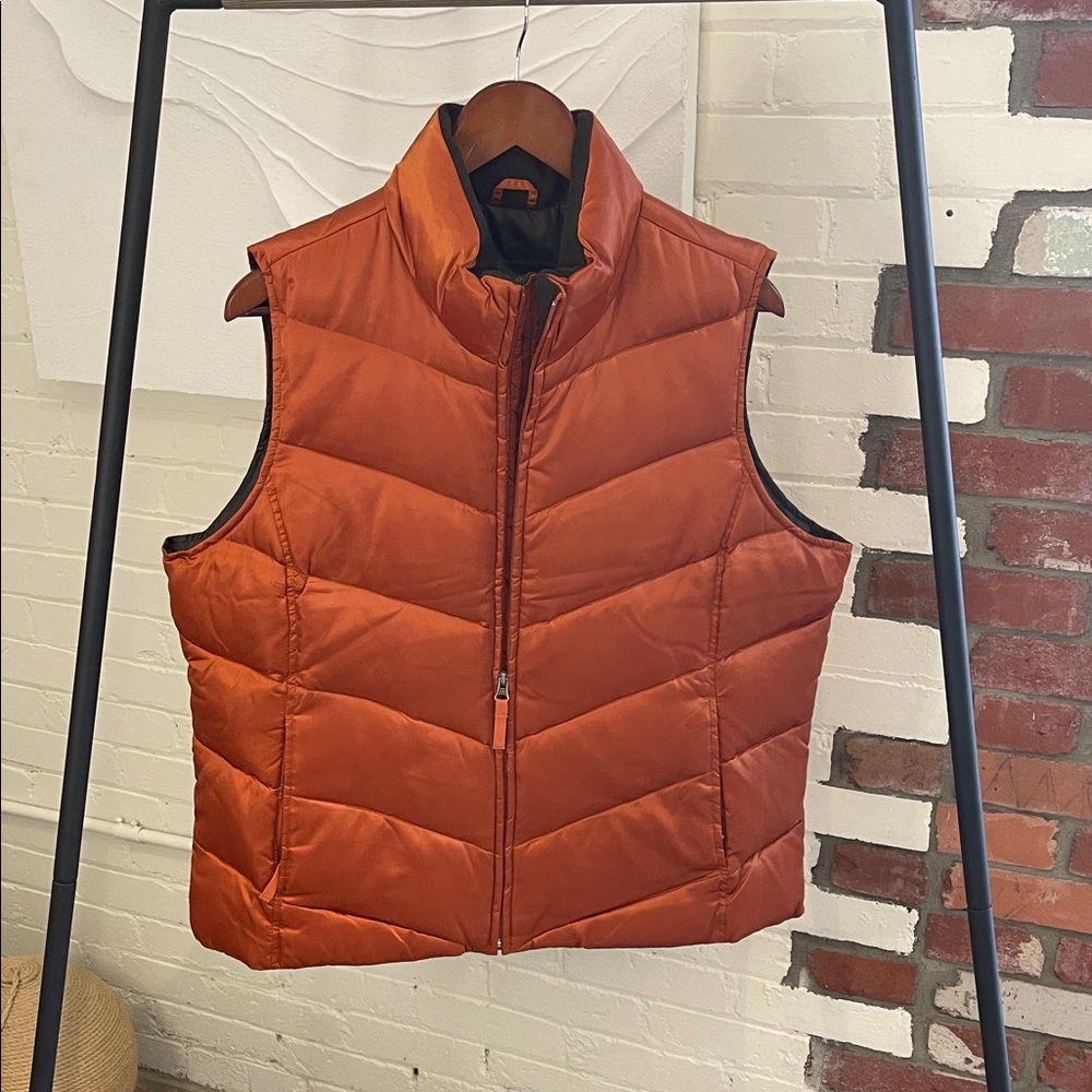NWOT Eddie Bauer Vibrant Orange Down Vest